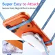 Magnetic Invisible Selfie Stick One Click Open Pocket Phone Stand with Zoom Remote and Carabiner for Vlog Shooting